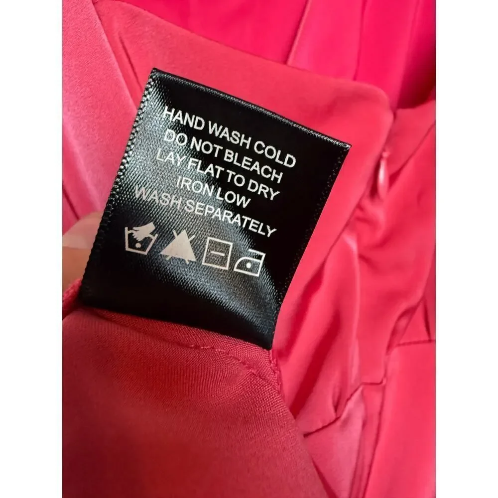 NBD Cathryn Mini Dress Hot Pink Straps Sleeveless Revolve NWT Sz. S